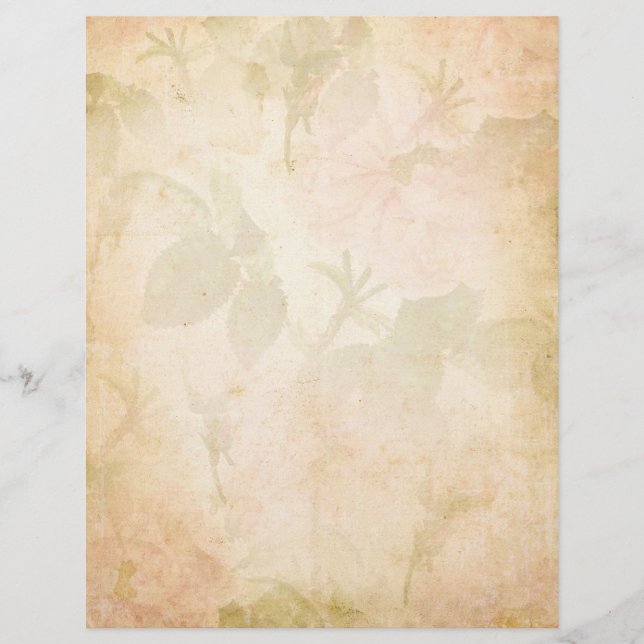 Rosa vintage rosor (Framsida)
