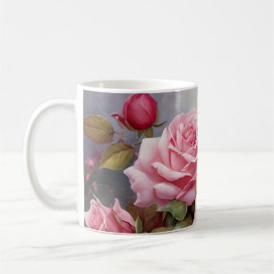 Rosa Vintage Rosor Kaffemugg