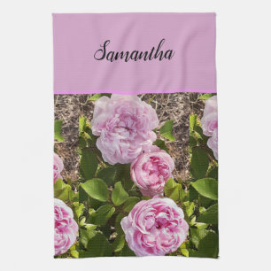 Rosa Vintage Rosor Kål Vintage Blush Kökshandduk