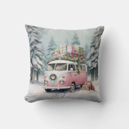 Rosa Vintage Vanagon Ornament Kudde