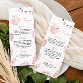 Rosa vinter baby shower-meny meny