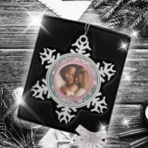 Rosa vinter jul familjefoto