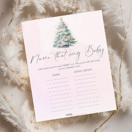 Rosa vintern Namn den där sång babyduschspelet