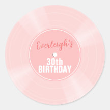 Rosa Vinyl Record Music Personlig Birthday