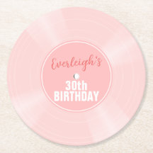 Rosa Vinyl Record Music Personlig Birthday