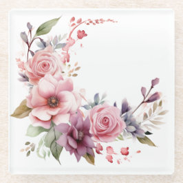 Rosa & Violetta Blommor: "Mitt kök" Underlägg