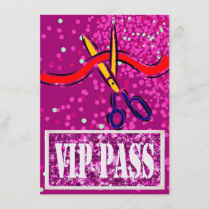 rosa VIP party inbjudan