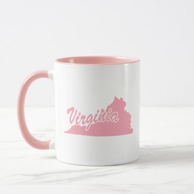 Rosa Virginia-formad kopp (Vänster)