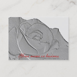Rosa visitkort för elegantt silver