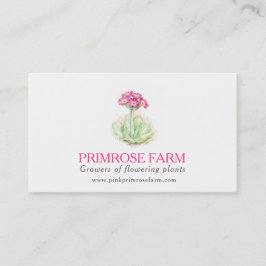 Rosa visitkort för leverantörer för