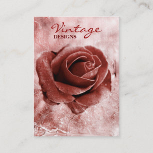 Rosa visitkort för vintage