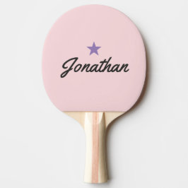 Rosa viskning och svart Vintage PR Star Signatur Pingisracket