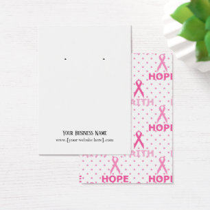 Rosa Visning av bröstcancer i bröstcancer Visitkort