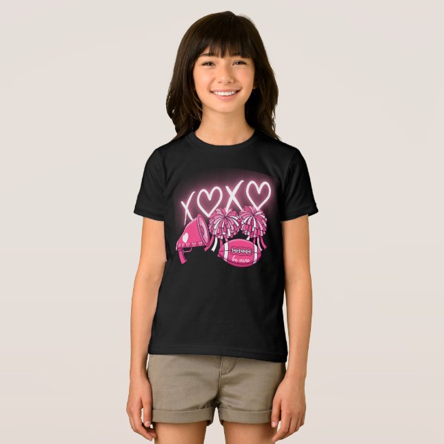 Rosa & Vit Alla Hjärtansdags T-shirt  (Framsida Full)