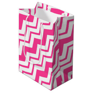 Rosa vit Chevron sicksack mönsterdesign