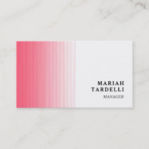 Rosa Vit Chic med minimal Elegant, vanlig Visitkort