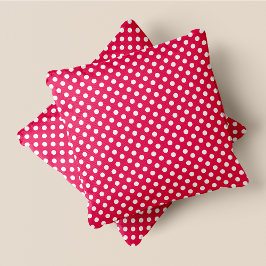 Rosa & vit Chic Polka dots Kudde