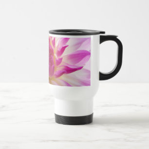 Rosa vit Dahlia-blomma kaffemugg-gåvor Resemugg