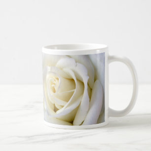 Rosa vit kaffemugg