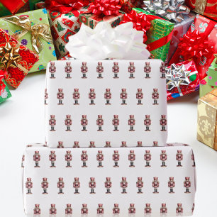 Rosa vit muskler jul presentpapper