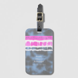 Rosa, vit och blå färgnyans Vrid Sway i Stil Bagagebricka