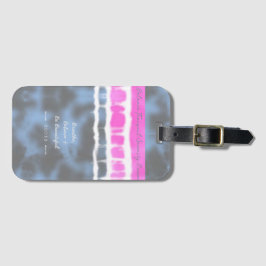 Rosa, vit och blå färgnyans Vrid Sway i Stil Bagagebricka