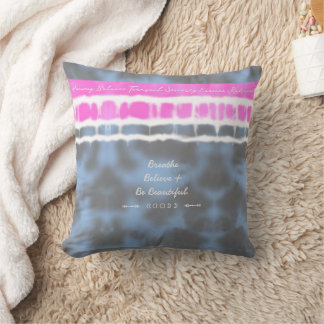 Rosa, vit och blå färgnyans Vrid Sway i Stil Kudde