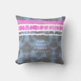 Rosa, vit och blå färgnyans Vrid Sway i Stil Kudde