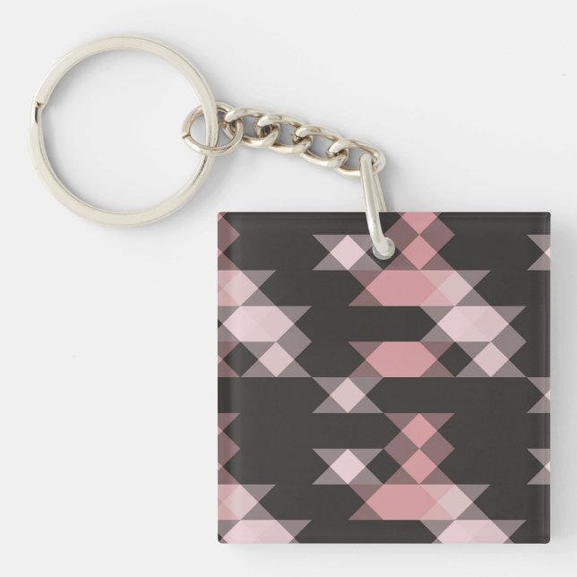 rosa vit och grå geometrisk (Framsidan)