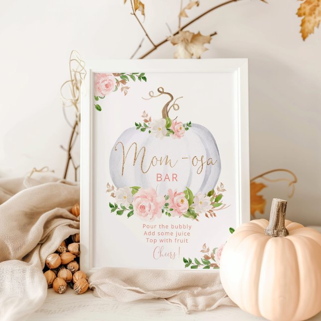  rosa, vit pumpa mamma-osa pub poster (Skapare uppladdad)