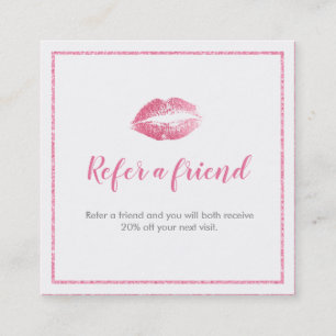 Rosa & Vit Referralskort Rabattkort