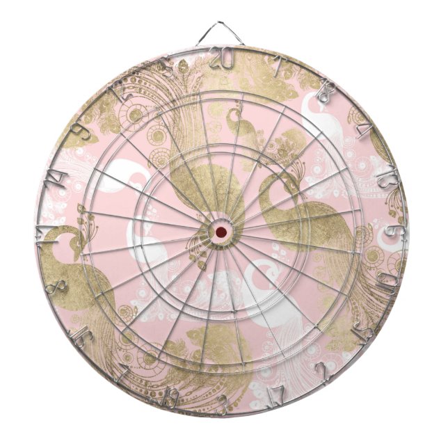  rosa, vit royal i guld darttavla (Framsidan)