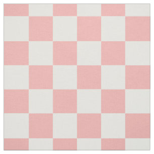 Rosa vit rutig Gingham-mönster  Tyg
