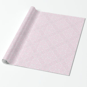 Rosa & vit skugga presentpapper
