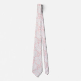  Rosa Vita Blommigten Ro Bröllop Neck Tie Slips