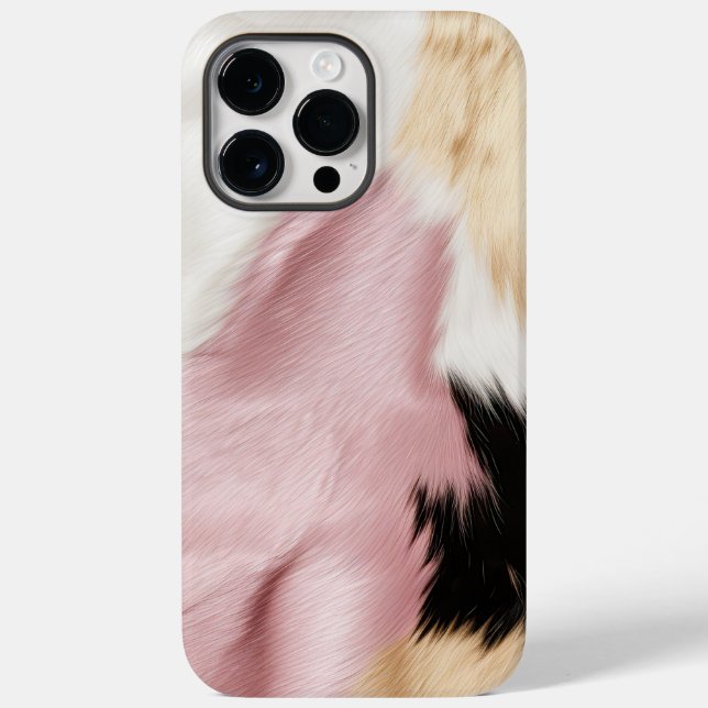  Rosa Vita Guld Black Cowhide Animal (Baksida)