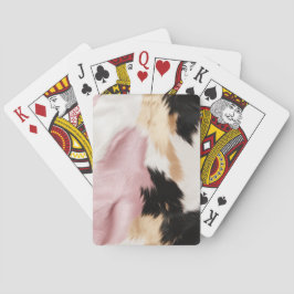  Rosa Vita Guld Black Cowhide Animal Casinokort