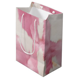 Rosa Vita Guld Cowhide Animal