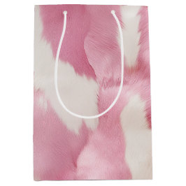  Rosa Vita Guld Cowhide Animal