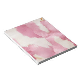 Rosa Vita Guld Cowhide Animal Anteckningsblock