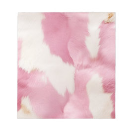  Rosa Vita Guld Cowhide Animal Anteckningsblock