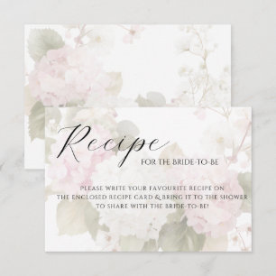 Rosa Vita Hortensior Elegant Receptkort OSA Kort