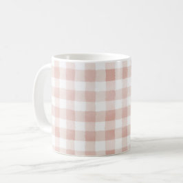Rosa vita ränder kaffemugg