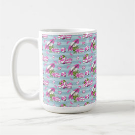 ROSA & VITA STRANDPARASOLL BOLLAR VÄSKOR BLOMMOR KAFFEMUGG