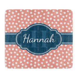 Rosa Vitprickad marin Mönster