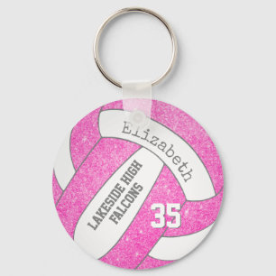 rosa volleyball bag märkre w player team namn nyckelring
