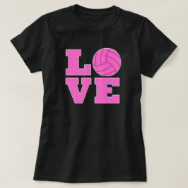 Rosa Volleyball Kärlek Kvinnors T-shirt