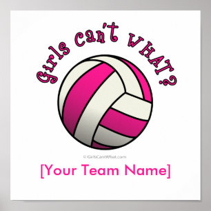 Rosa Volleyball Poster
