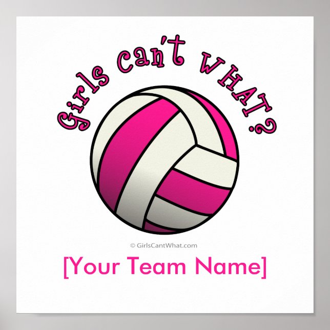 Rosa Volleyball Poster (Framsidan)