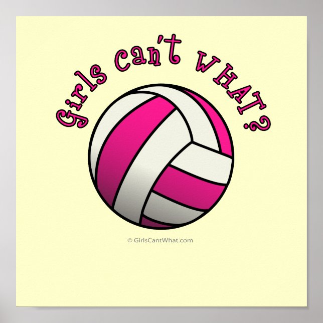 Rosa Volleyball Poster (Framsidan)